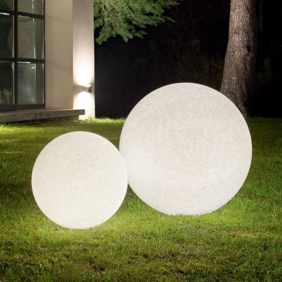 Ideal Lux Doris grondspies lamp, wit, kunststof, Ø 78 cm