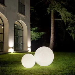 Ideal Lux Doris grondspies lamp, wit, kunststof, Ø 78 cm