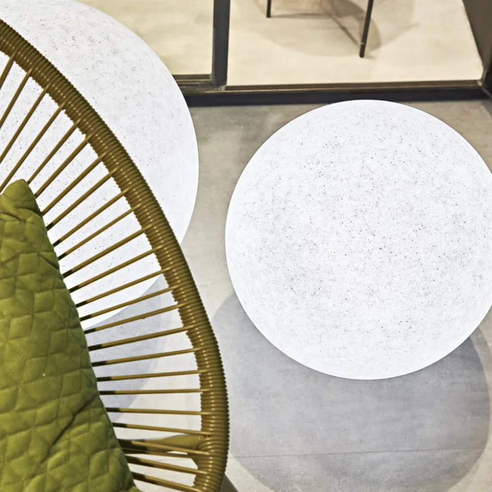 Ideal Lux Doris grondspies lamp, wit, kunststof, Ø 78 cm