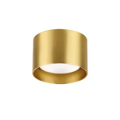 Ideal Lux downlight Spike Rond, messingkleurig, aluminium, Ø 10 cm