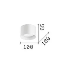 Ideal Lux downlight Spike Rond, koperkleurig, aluminium, Ø 10 cm