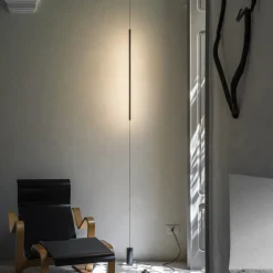 Ideal Lux Filo LED vloerlamp, zwart, metaal, 3.000 K