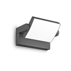 Ideal Lux LED buitenwandlamp Swipe antraciet, metaal 3.000 K