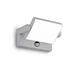 Ideal Lux LED buitenwandlamp Swipe grijs metaal 3.000K