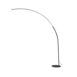 Ideal Lux LED vloerlamp Comet zwart, metaal, hoogte 210 cm