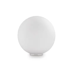 Ideal Lux Mapa tafellamp, Ø 10 cm, opaalglas, wit, bol