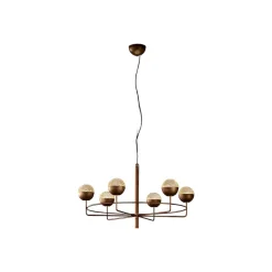 Iglù Ronde LED-kroonluchter, 7-lamps