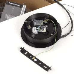 IJspegel kroonluchter, zwart, glas hangend, lengte 150 cm