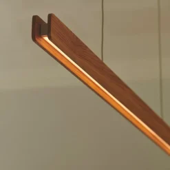 Ilgas hanglamp, hout, metaal, 3.000 K