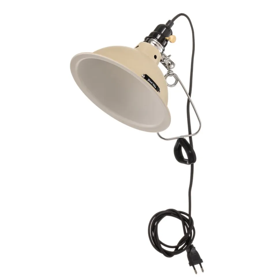 In industriële look - klemlamp Pepper beige