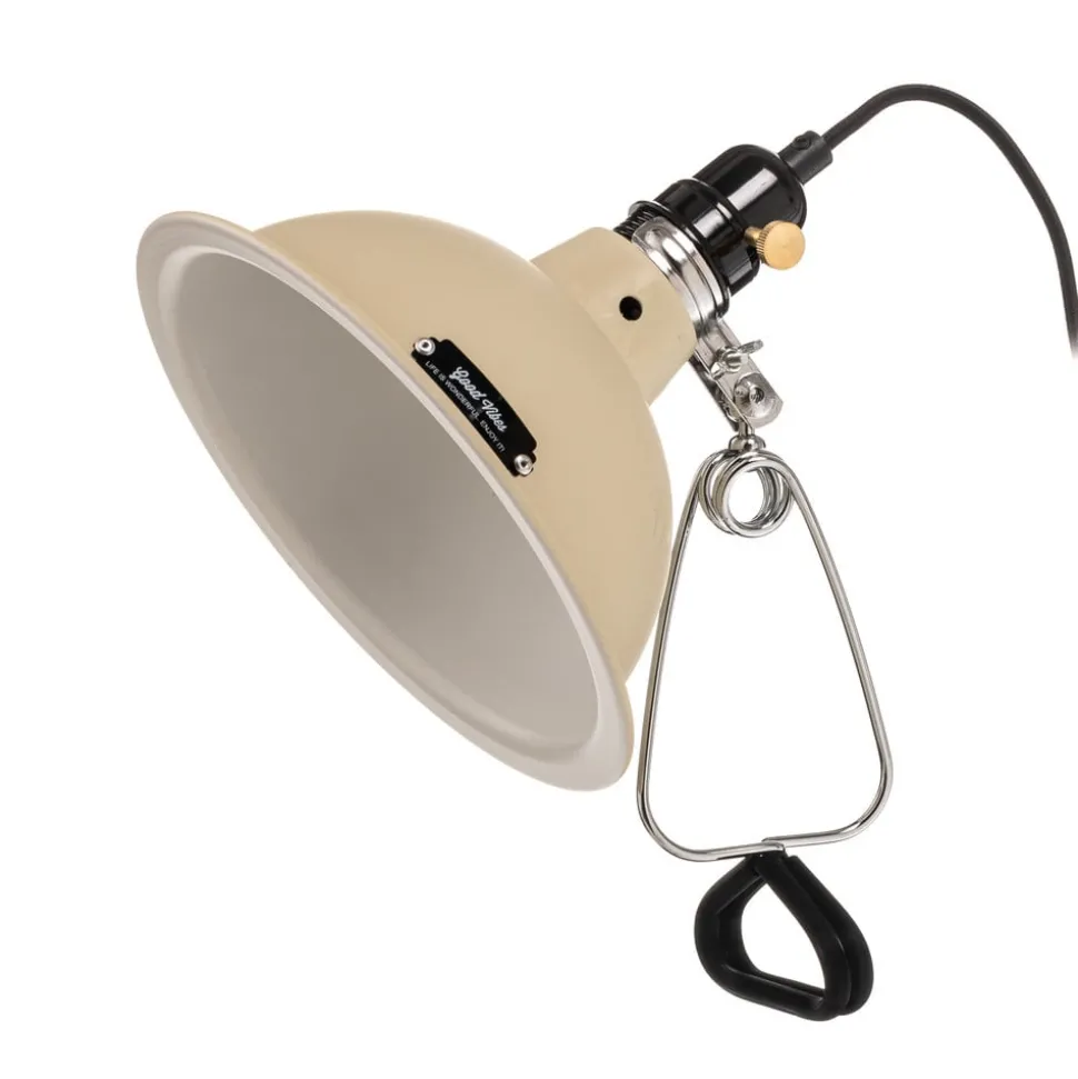 In industriële look - klemlamp Pepper beige