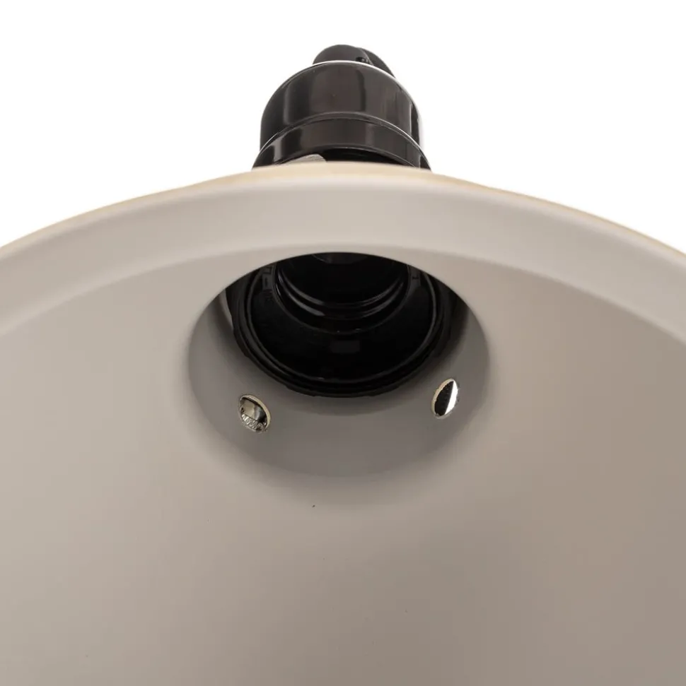 In industriële look - klemlamp Pepper beige