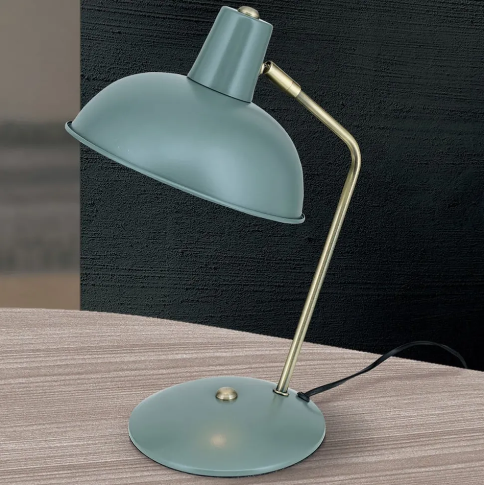 In vintage-look - tafellamp Fedra groen