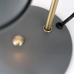 In vintage-look - tafellamp Fedra grijs