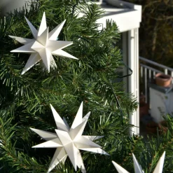 In wit - LED lichtketting met 9 sterren v. buiten