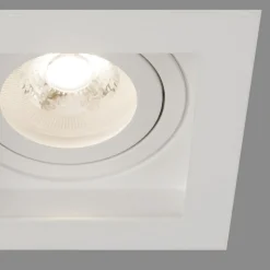 Inbouwlamp Grid One, wit, 10 x 10 cm, aluminium, GU10