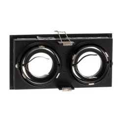 Inbouwlamp Hyde, 2-lamps draaibaar in zwart