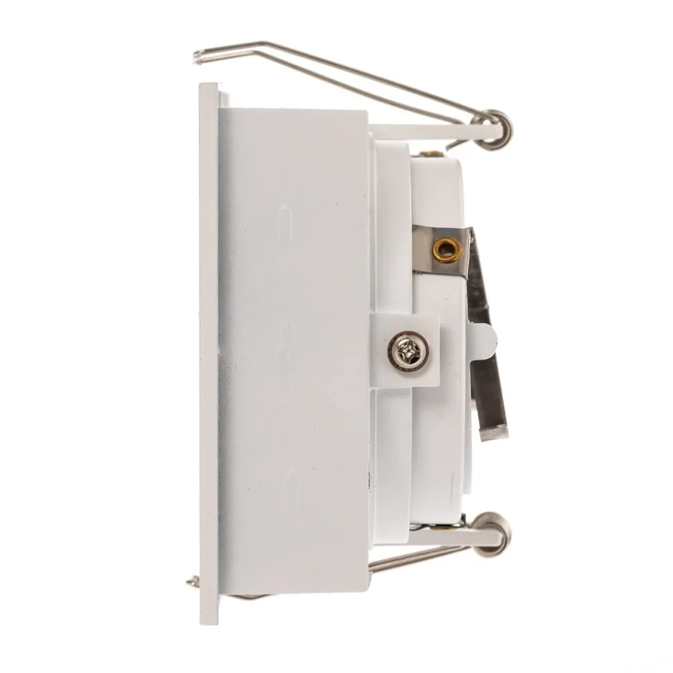 Inbouwlamp Hyde, 2lamps gezwenkt in wit