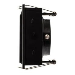 Inbouwlamp Hyde, 2-lamps IP44 in zwart