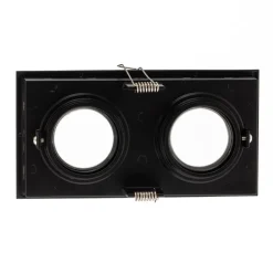 Inbouwlamp Hyde, 2-lamps IP44 in zwart