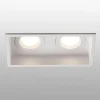 Inbouwlamp Hyde, 2-lamps IP44 in wit