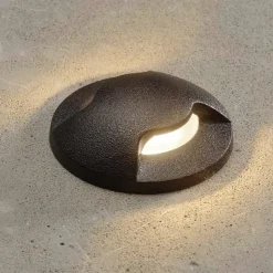 Inbouwlamp Teresa L2 zwart/frosted 3.000K