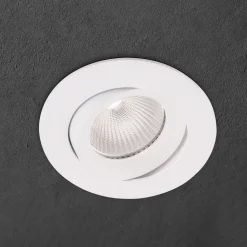 Inbouwspot Choice, aluminium, zwenkbaar, wit