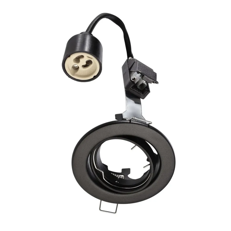 Inbouwspot GU10 zonder lichtbron, zwart