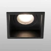 Inbouwspot Hyde 1-lamp frame hoekig IP44 zwart