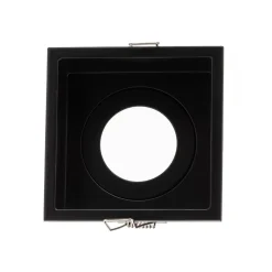 Inbouwspot Hyde 1-lamp frame hoekig IP44 zwart