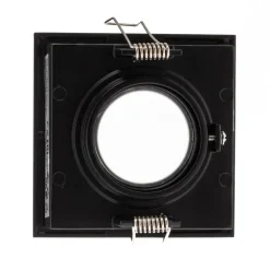 Inbouwspot Hyde 1-lamp frame hoekig IP44 zwart