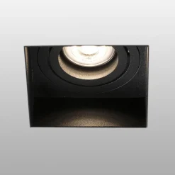 Inbouwspot Hyde 1-lamp hoekig gezwenkt zwart