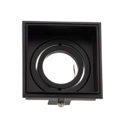 Inbouwspot Hyde 1-lamp hoekig gezwenkt zwart