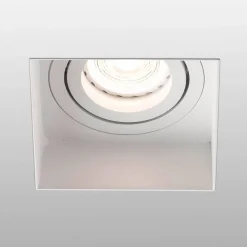 Inbouwspot Hyde 1-lamp hoekig gezwenkt wit