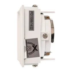 Inbouwspot Hyde 1-lamp hoekig gezwenkt wit