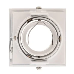 Inbouwspot Hyde 1-lamp hoekig gezwenkt wit