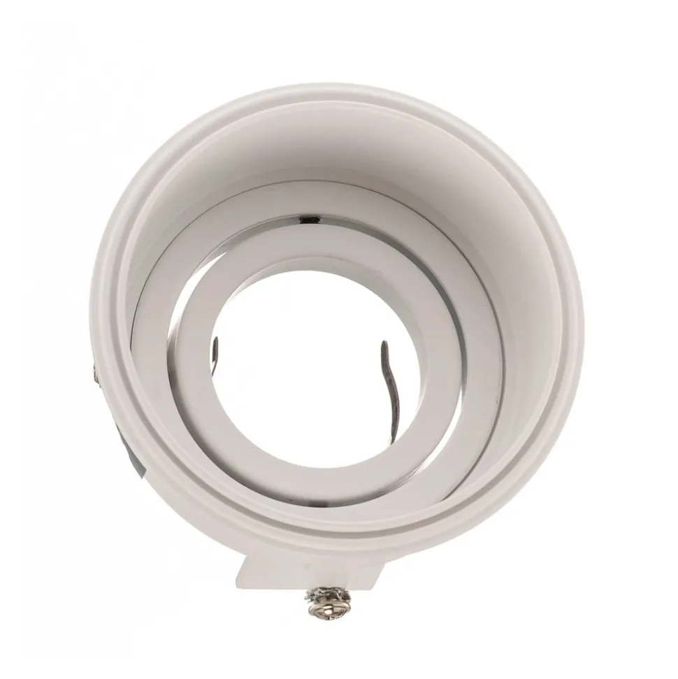 Inbouwspot Hyde 1-lamp rond gezwenkt wit