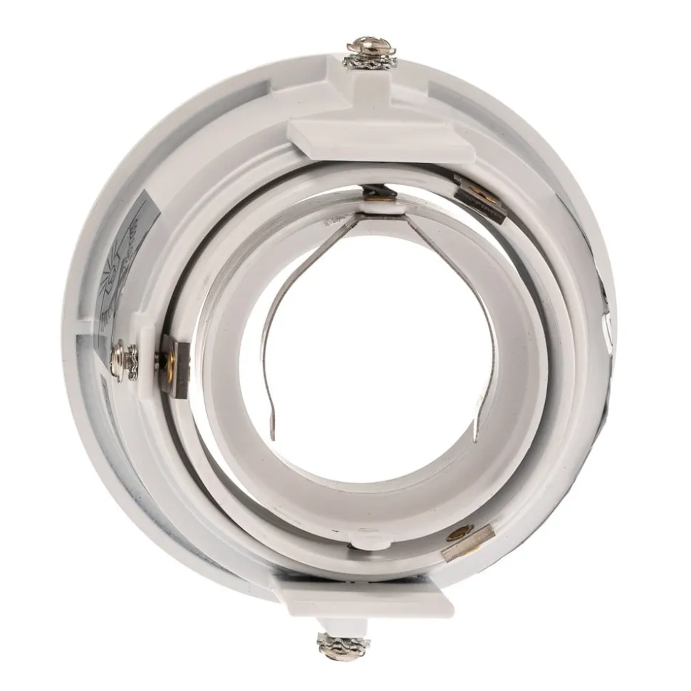 Inbouwspot Hyde 1-lamp rond gezwenkt wit