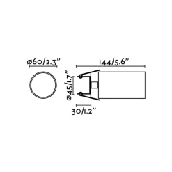 Inbouwspot Stan, wit, aluminium, Ø 6 cm
