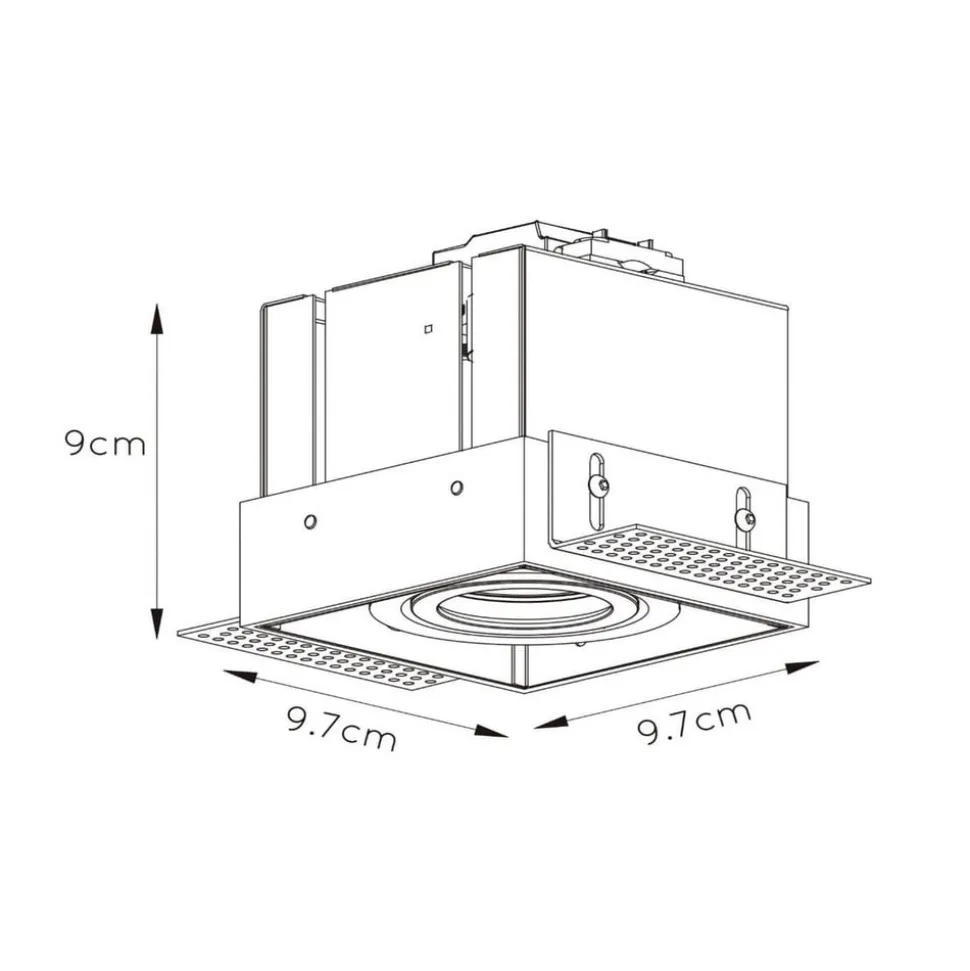 Inbouwspot Trimless, 1-lamp, wit