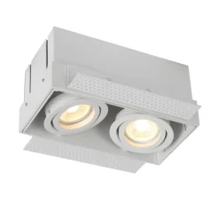 Inbouwspot Trimless, 2-lamps, wit