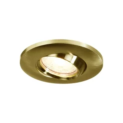 Inbouwspot Umberto, aluminium, messingkleurig