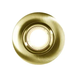 Inbouwspot Umberto, aluminium, messingkleurig