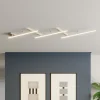 Indira zwenkbare LED plafondlamp, nikkel dimmer