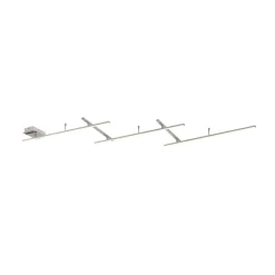 Indira zwenkbare LED plafondlamp, nikkel dimmer