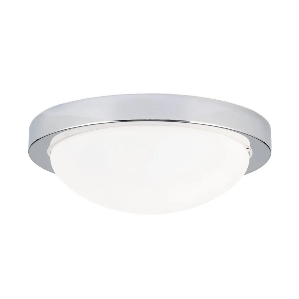 Ingetogen plafondlamp MINEA, 32 cm, chroom