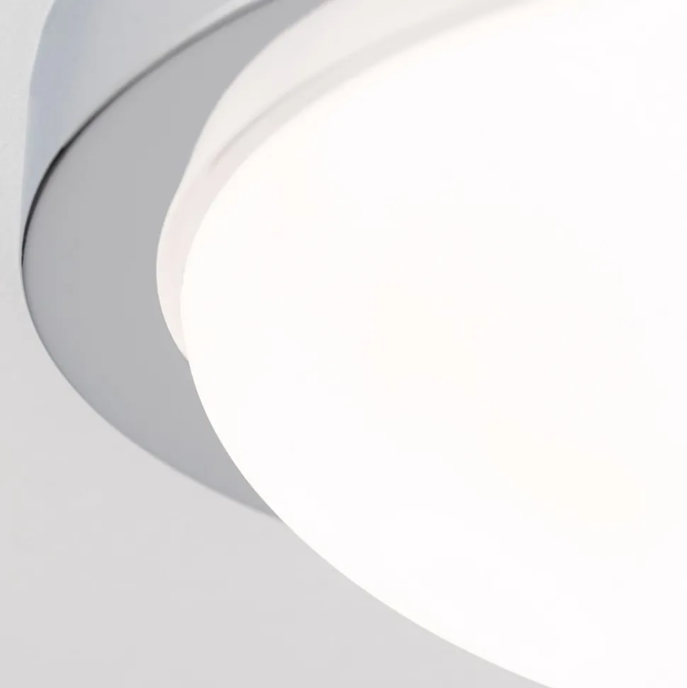 Ingetogen plafondlamp MINEA, 32 cm, chroom