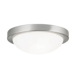 Ingetogen plafondlamp MINEA, 32 cm, nikkel