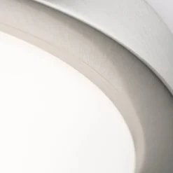 Ingetogen plafondlamp MINEA, 32 cm, nikkel