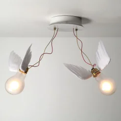 Ingo Maurer Lucellino Doppio LED plafondlamp 2-l.